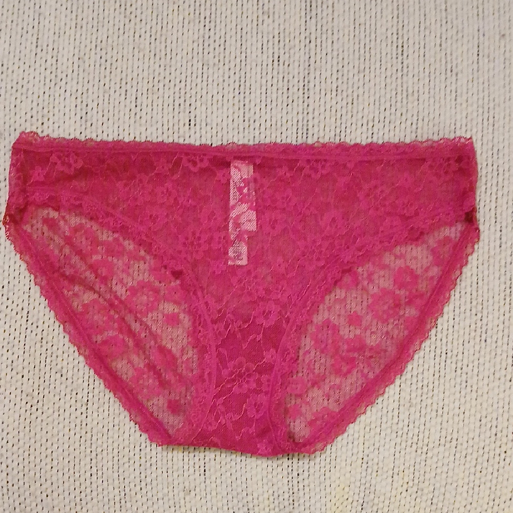 Victoria's Secret Vibrant Pink Lace Panties